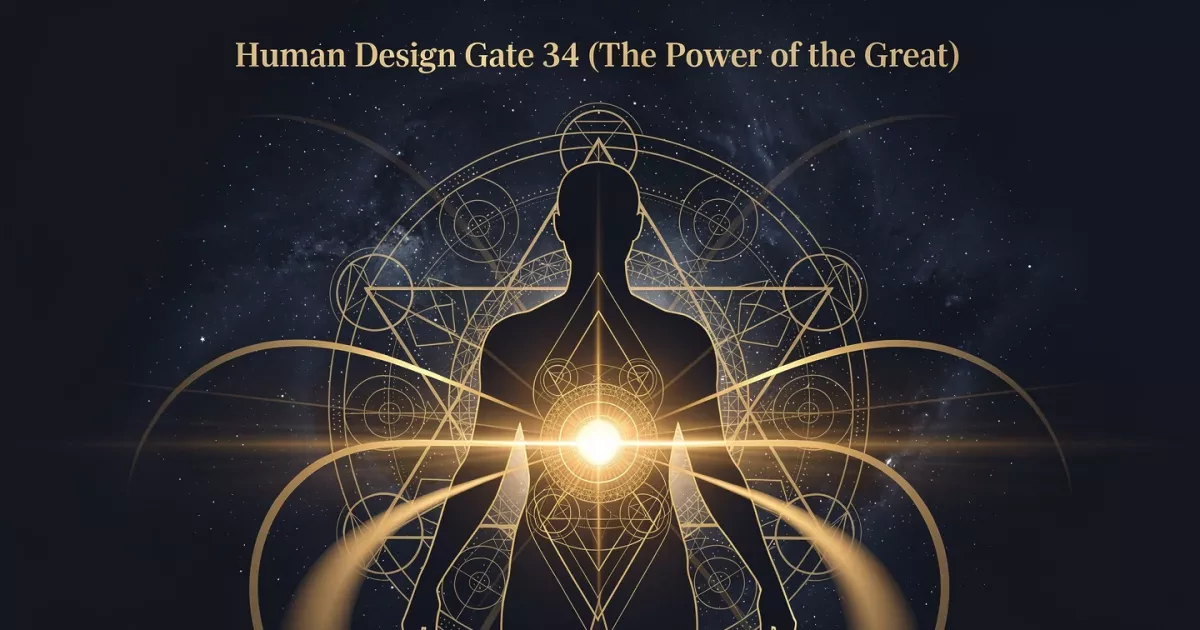 What does <em>gate 34</em> mean in human design - Discover the energy of pure power, sacral drive, and “I’ll do it now” — with examples you (and your to-do list) will actually understand